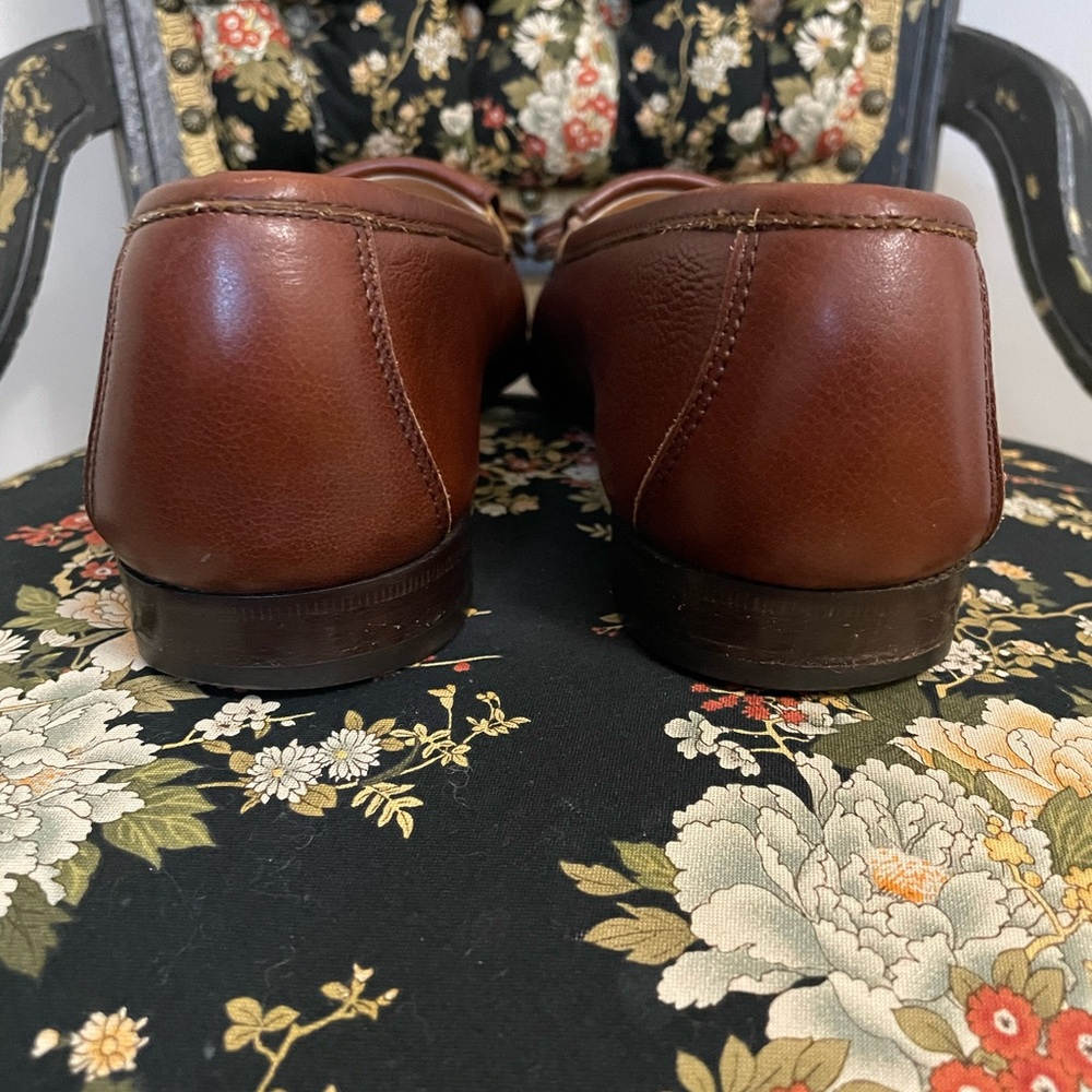 Vintage Salvatore Ferragamo Rich Brown Leather Loafers - Picture 5 of 11